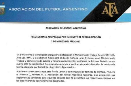 La AFA en pie de guerra: «Quien no se presente recibirá sanciones»