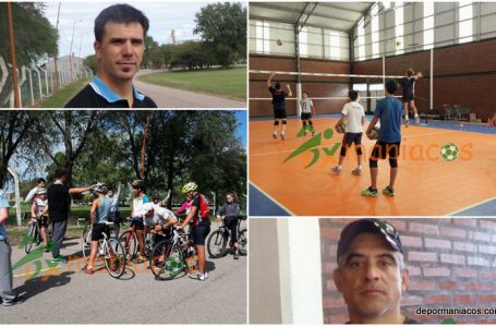 Las Selecciones Pampeana de Ciclismo y Vóley entrenaron en Eduardo Castex
