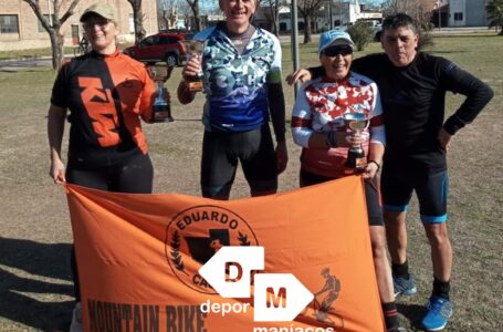 Castenses lograron podios en una nueva fecha de MTB en Salliqueló