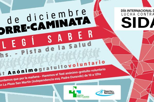 Deporte y Salud de la mano: Correcaminata por el Día Internacional de la Lucha Contra el Sida