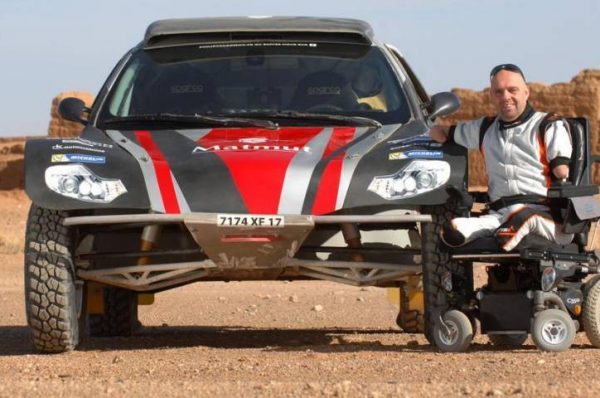 Philippe, un ejemplo de superación:  no tiene manos ni pies y corre el Rally Dakar 2017