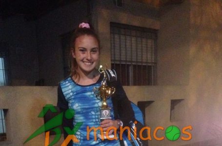 TENIS // Nacional Grado 3 en San Luis, dos castenses en cancha: Melina Nagel SUBCAMPEONA