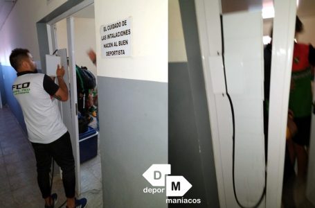 Destrozos en el vestuario de Racing