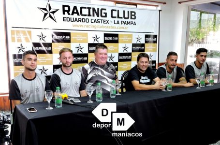 En conferencia de prensa, Racing tuvo su presentación