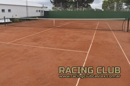 Totalmente renovadas las canchas de Tenis de Racing Club