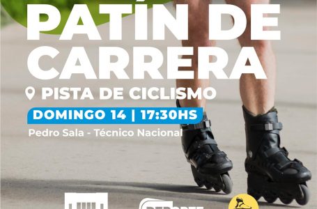 Exhibición de Patín de Carrera en Eduardo Castex