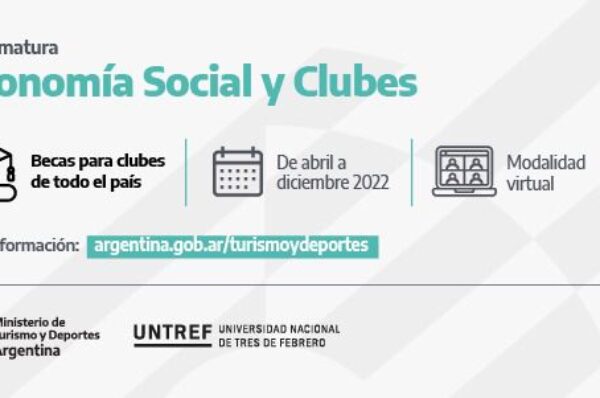 Prosigue la convocatoria para cursar la diplomatura en “Economía Social y Clubes”