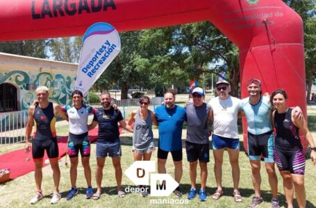 En la laguna Don Tomas, se corrió la 2da fecha del Triatlón: Castenses lograron podios