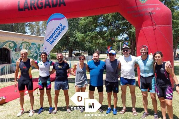 En la laguna Don Tomas, se corrió la 2da fecha del Triatlón: Castenses lograron podios
