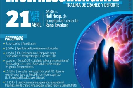 Capacitarán sobre traumatismo encefalocraneano